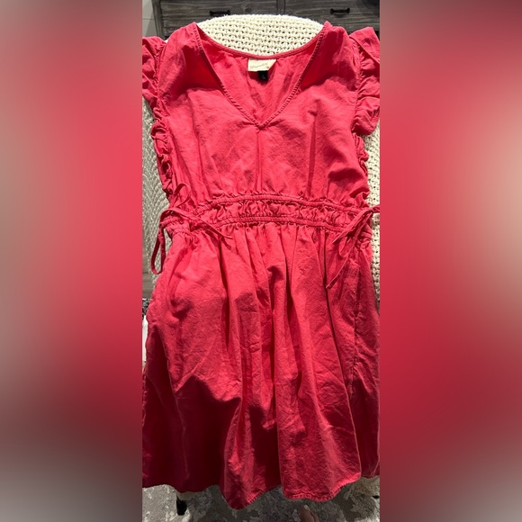 Universal Threads Pink side tie waist accentuating summer dress - Picture 2 of 4